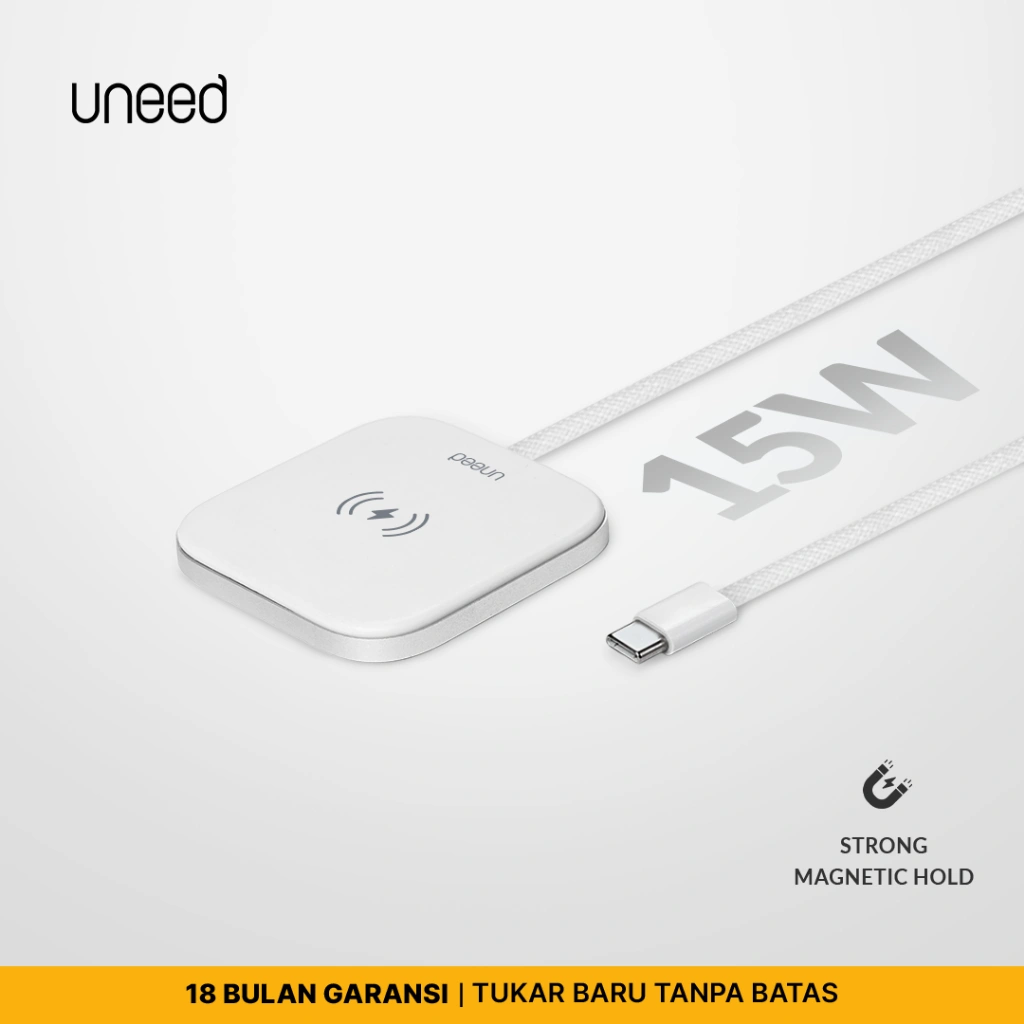 UNEED Qi Wireless Charger 15W Fast Charging Pad with Type C - UWA253
