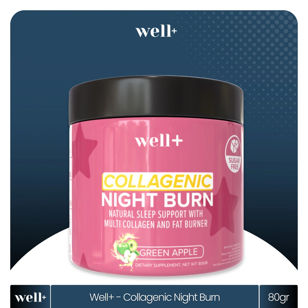 Well+ Collagenic Night Burn 9 in 1 Collagen Fat Burner 40 Serving