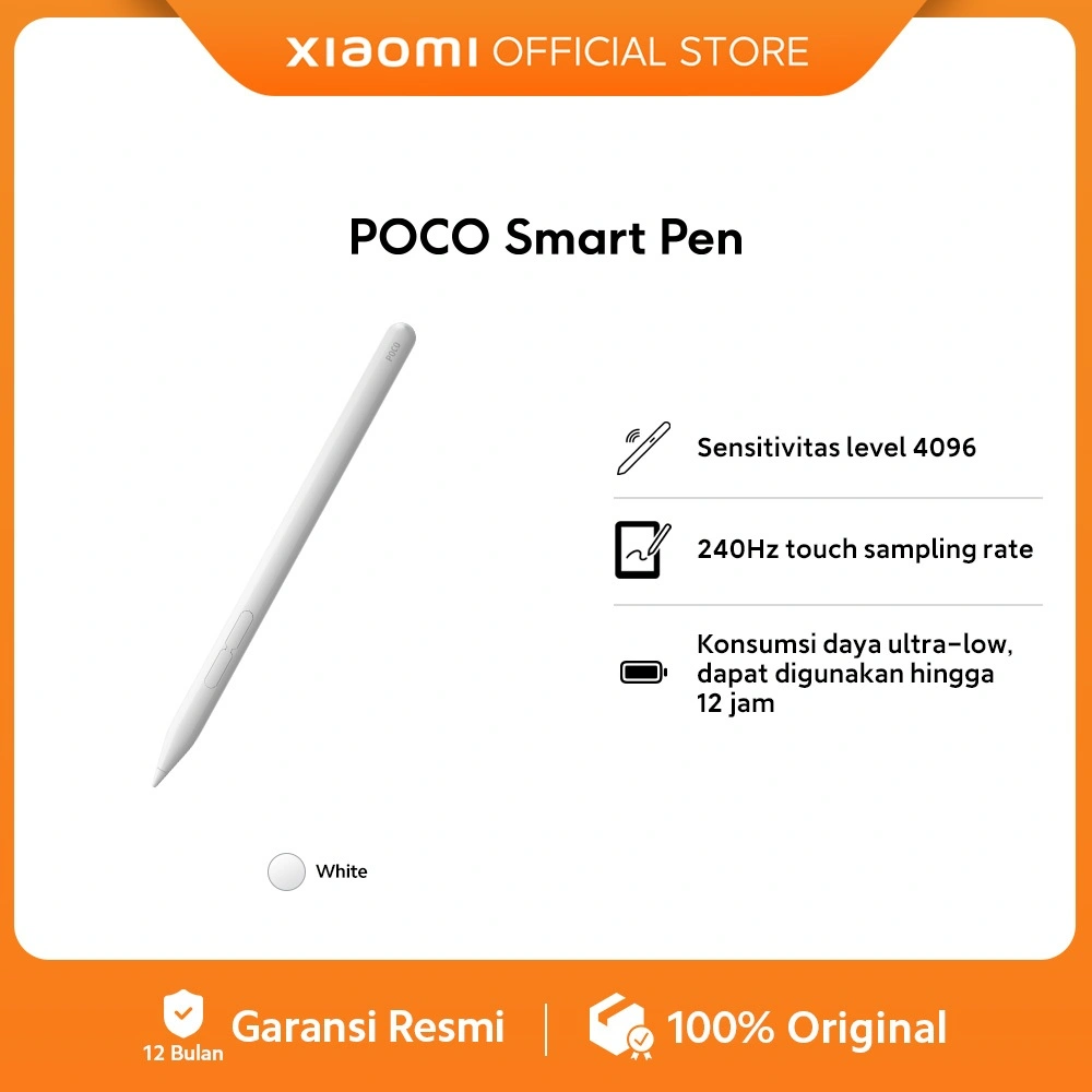 POCO Smart Pen | 4096 level sensitivity | 240 Hz Touch sampling rate | Ultra-low power consumption [ Official Store ]