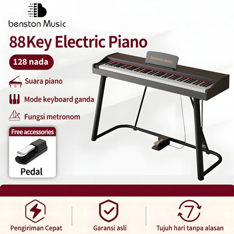 Benston Music- Piano elektronik, piano elektronik 88 tombol, piano elektrik portabel profesional, Piano listrik kelas profesional multifungsi