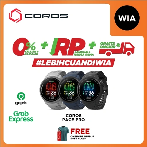 WIA Coros Pace Pro GPS Sport Watch AMOLED Sportwatch Original Garansi Resmi 2 Tahun