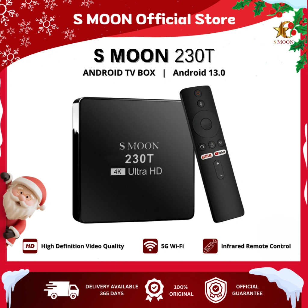 Smoon 230TA Google TV - Voice Note - Android TV Box - Youtube - Netflix - Wifi - 2+32gb - Internet