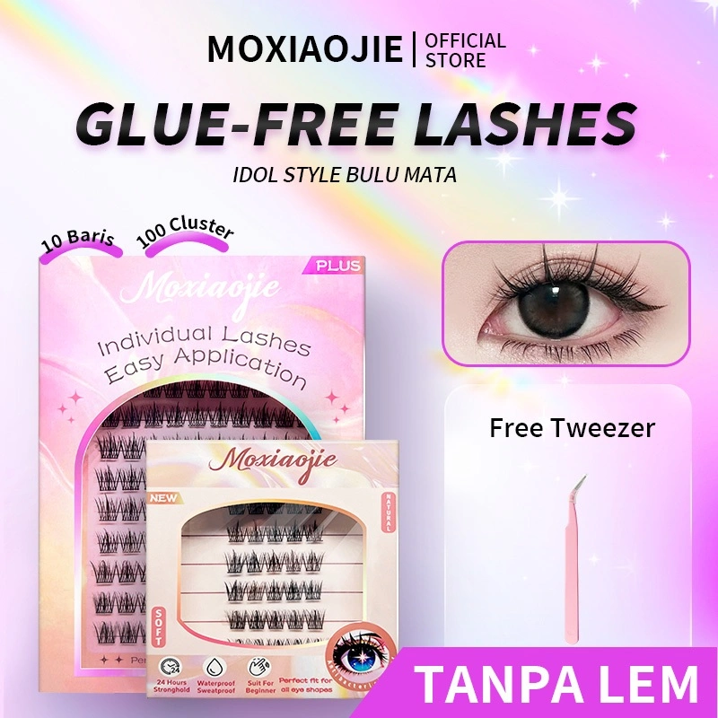 [TANPA LEM] Bulu Mata Palsu IDOL Korean Look Bulumata Ringan Natural Curly Segmentasi Reusable Individual Lashes | Palsu Premium | Eyelash Extension
