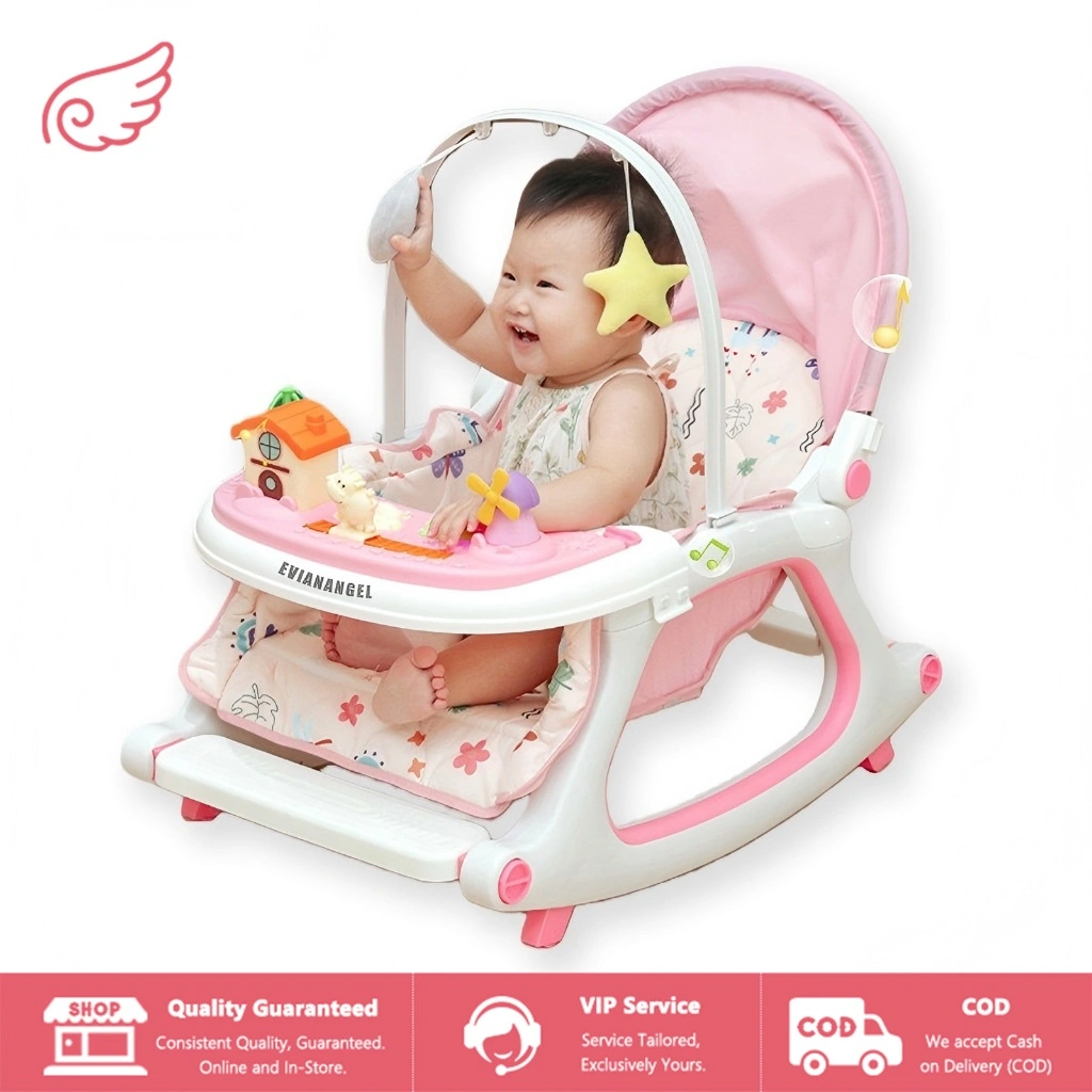 EVIANANGEL Ayunan Bayi Otomatis Elektrik Baby Swing Listrik Lipat Premium Rocker Ayunan Bayi Bouncer Bayi Kursi Goyang Manual Baby Swing
