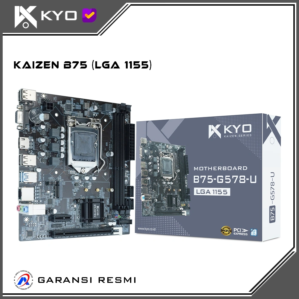 KYO Kaizen Motherboard B75 M.2 nvme LGA1155 ddr3 B75 Mobo B75