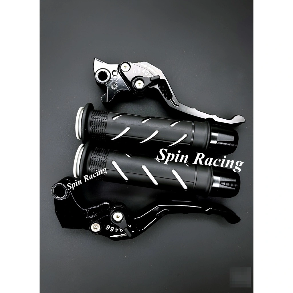 Paket 3in1 Handgrip Sisik + Jalu stang cnc + handle stelan cnc Mio Vario Beat RK king Vixion aerox PCX adv N-max Mio j Vario 150 Tiger ninja 150 xmax aerox alpha ninja 250