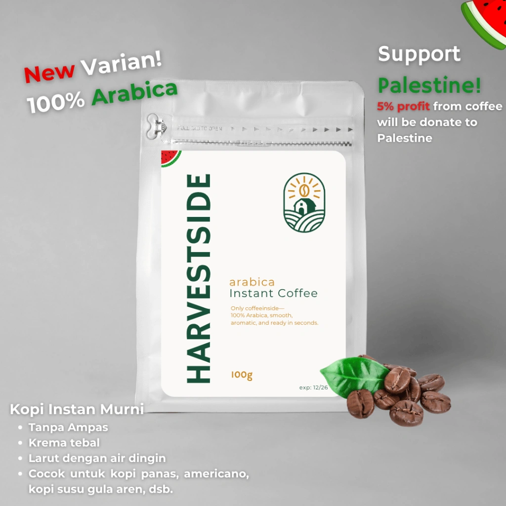 Kopi Instan Tanpa Ampas | Instant Coffee 100G Arabica