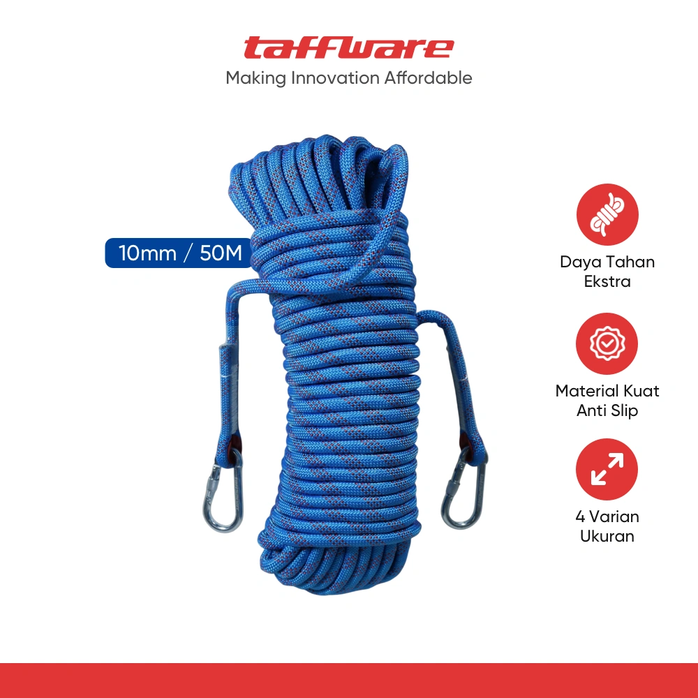 TaffSPORT Tali Panjat Tebing Climbing Rope Outdoor Darurat - HW13