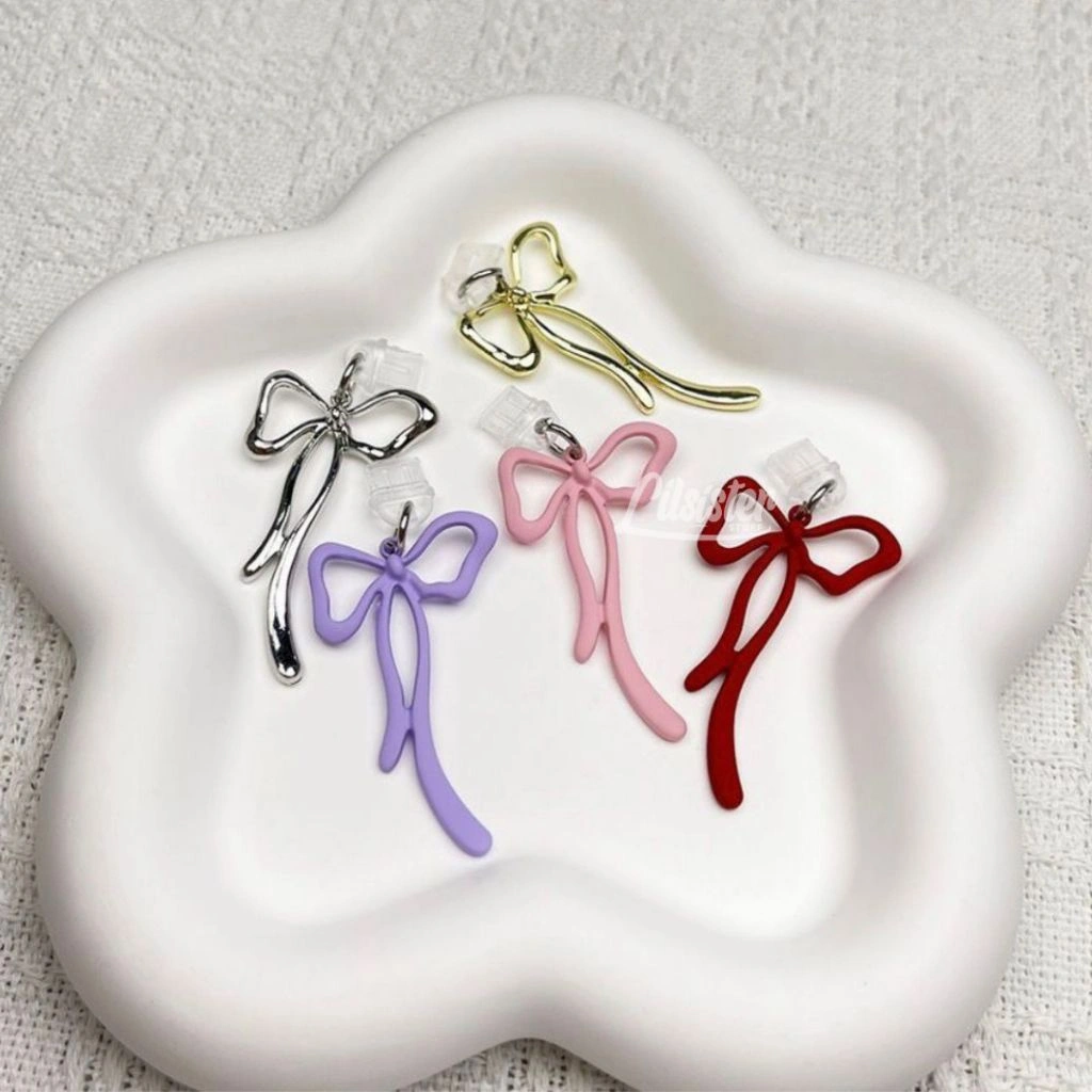 LILSISTERSTUFF | Fleur Ribbon Dust Plug / Penutup Lubang Charger Anti Debu Tipe Lightning Dan Type C