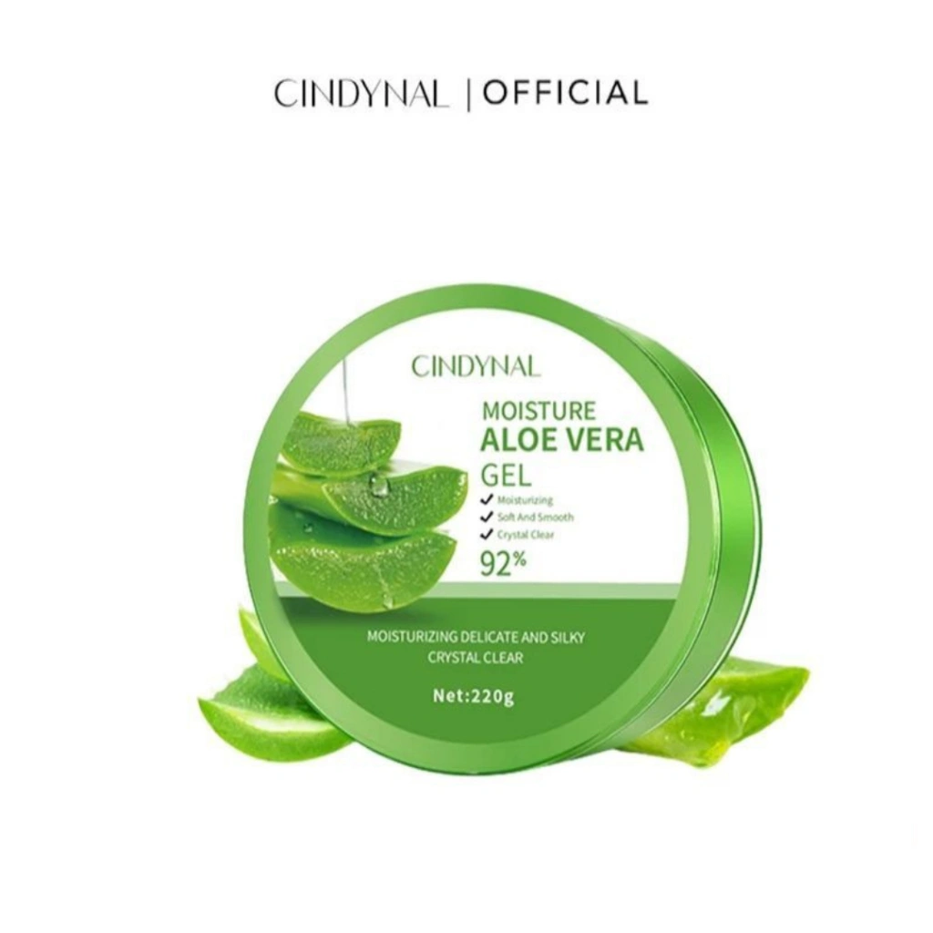 CINDYNAL Aloe Vera Gel 220ml – Gel Perawatan Kulit Wajah dan Tubuh