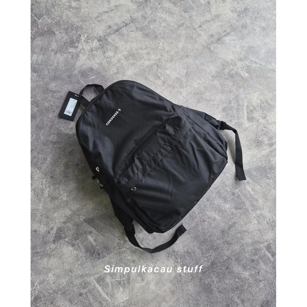 tas converse speed 3 big logo chevron backpack