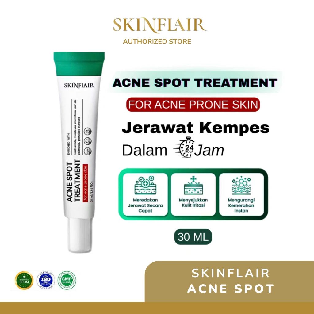 SKINFLAIR Acne Spot Treatment 30ml - Perawatan Jerawat Kempes 24 Jam