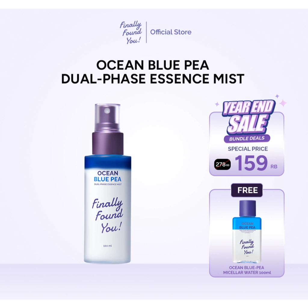 [BUY 1 GET 2] Finally Found You! Ocean Blue Pea Dual-Phase Essence Mist 100ml FREE Ocean Blue Pea Dual-Phase Micellar Water 100ml