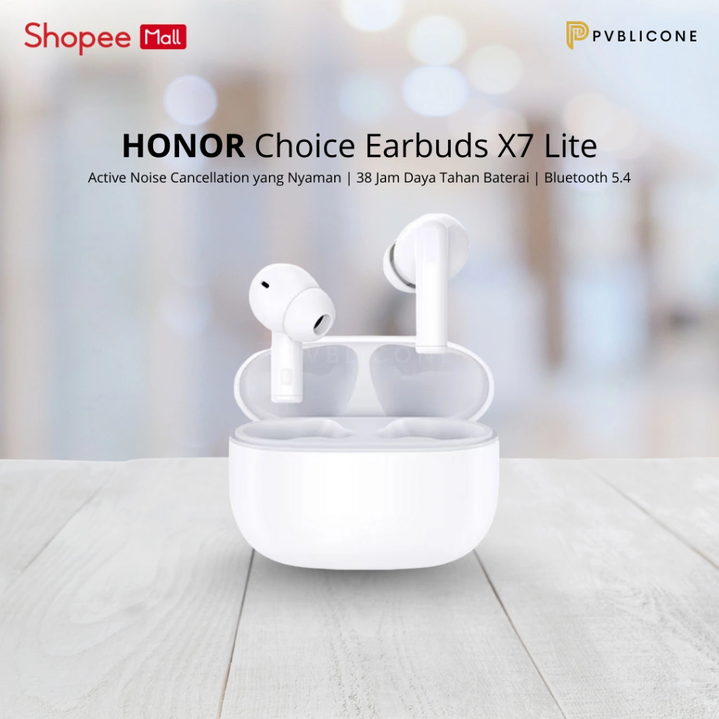 HONOR CHOICE EarBuds X7 lite Active Noise Convenient Cancellation 38 Hours Battery Life Bluetooth 5.4