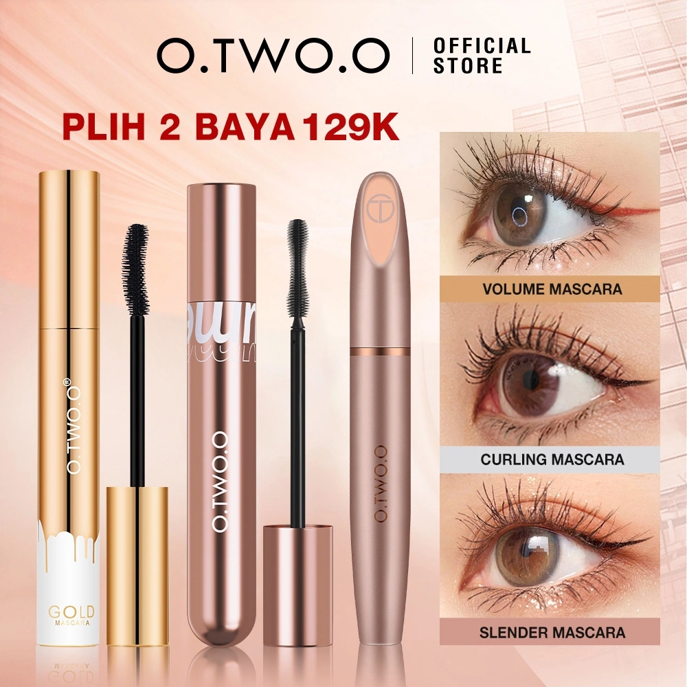 O.TWO.O Waterproof Mascara Curling & Volume Maskara Eyelash Makeup