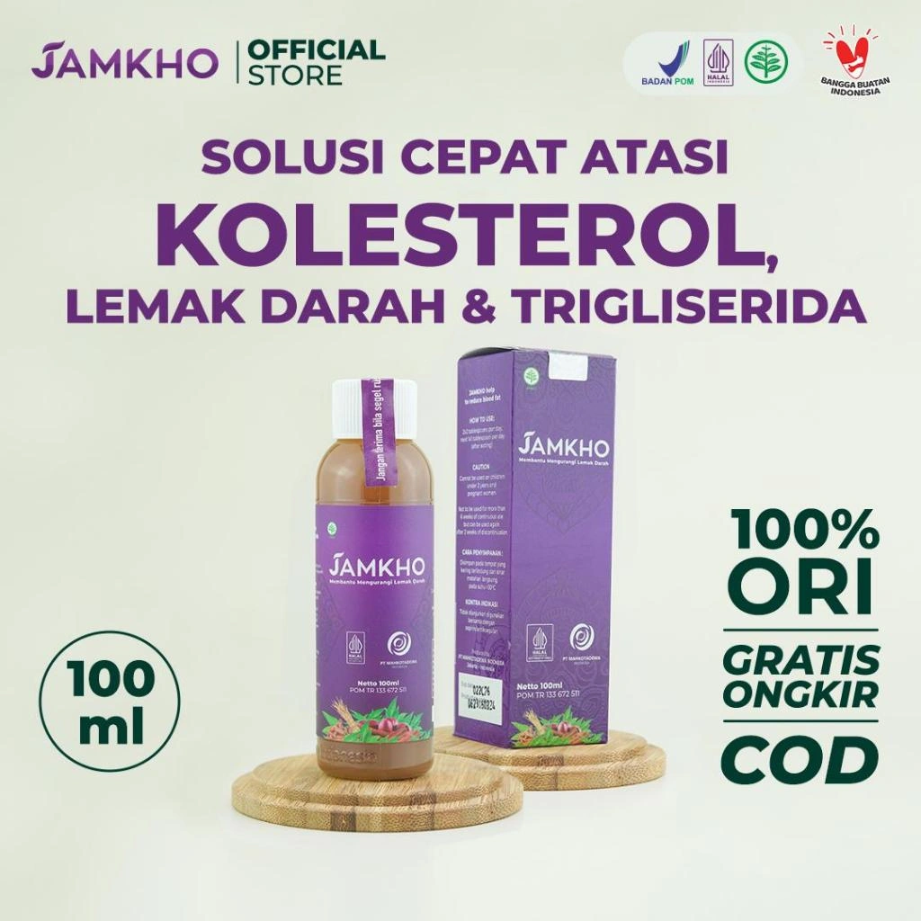Jamkho 100ml Herbal Penurun Kolesterol LDL Alami Kesehatan Jantung Mahkota Dewa