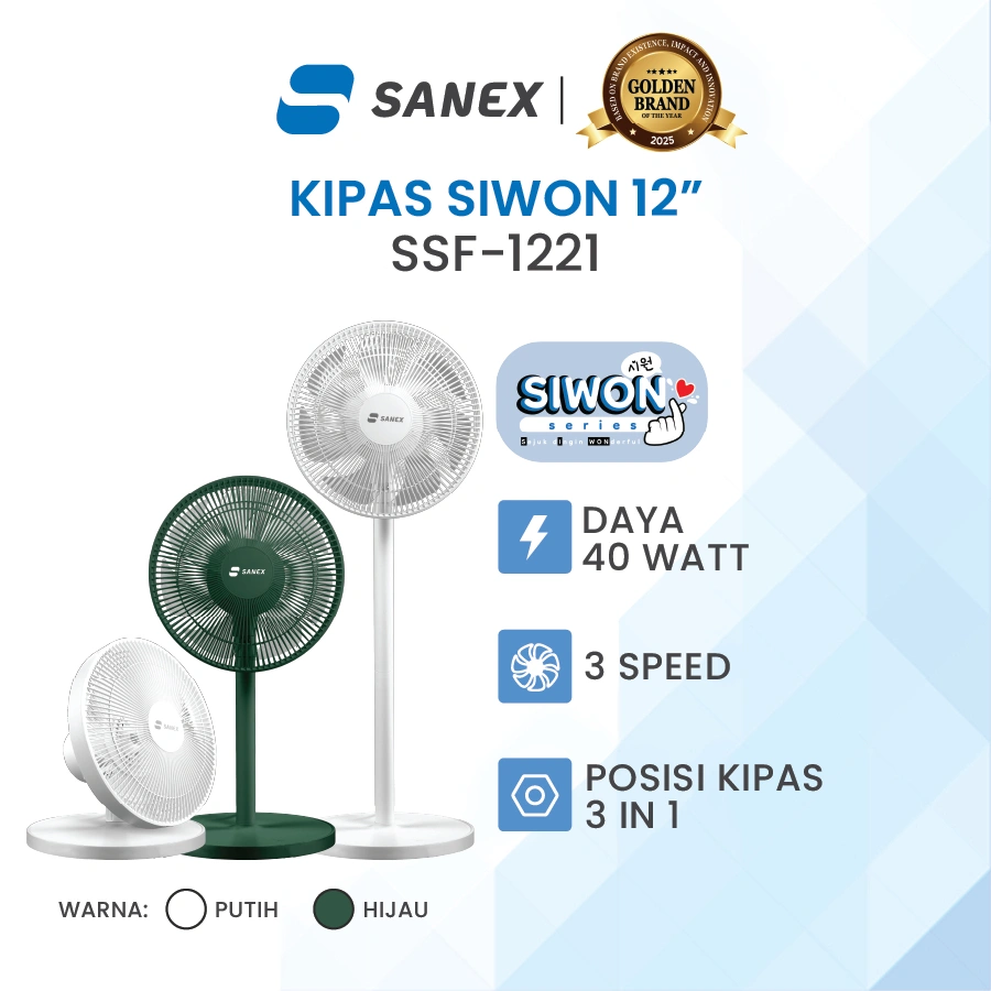 SANEX Kipas Angin Siwon Standing Berdiri 3in1 12 Inch SSF-1221