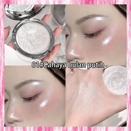 Kakashow Seri Singa HighlighterGlow cool tone highlighter  natural look  glitter halus & gampang Di-Blend cocok untuk semua jenis kulit yang lucu untuk mencerahkan wajah