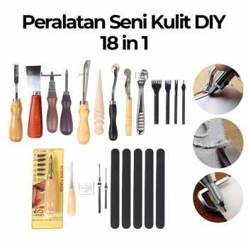 Peralatan Seni DIY Kulit 18in1 Leather Craft Stitching Sewing - WA134