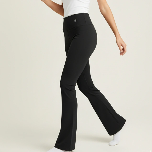 Pinky Grip - Airè Seamless Flare Legging Low Compression | Activewear Pink Clahraga Pilates / Yoga / Gym / Tennis / Padel