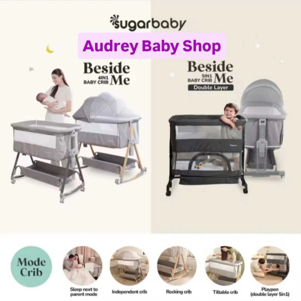 Sugarbaby Baby Crib 4in1 & 5in1/Tempat Tidur Bayi/Ranjang Tidur Bayi/Box Tidur Anak