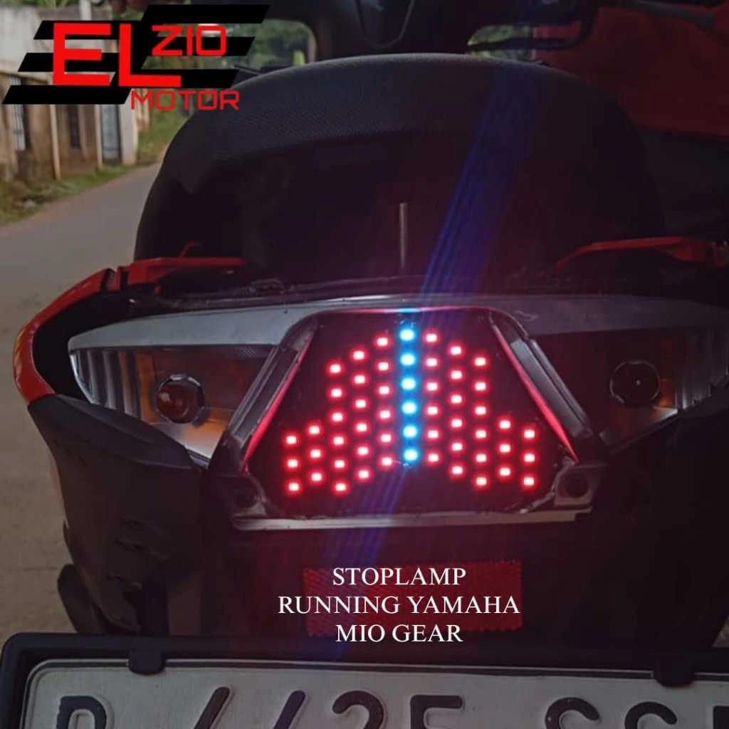 Lampu Stoplamp Running Yamaha Mio Gear/Lampu Running Mio Gear 8 mode otomatis,PNP tinggal Colok