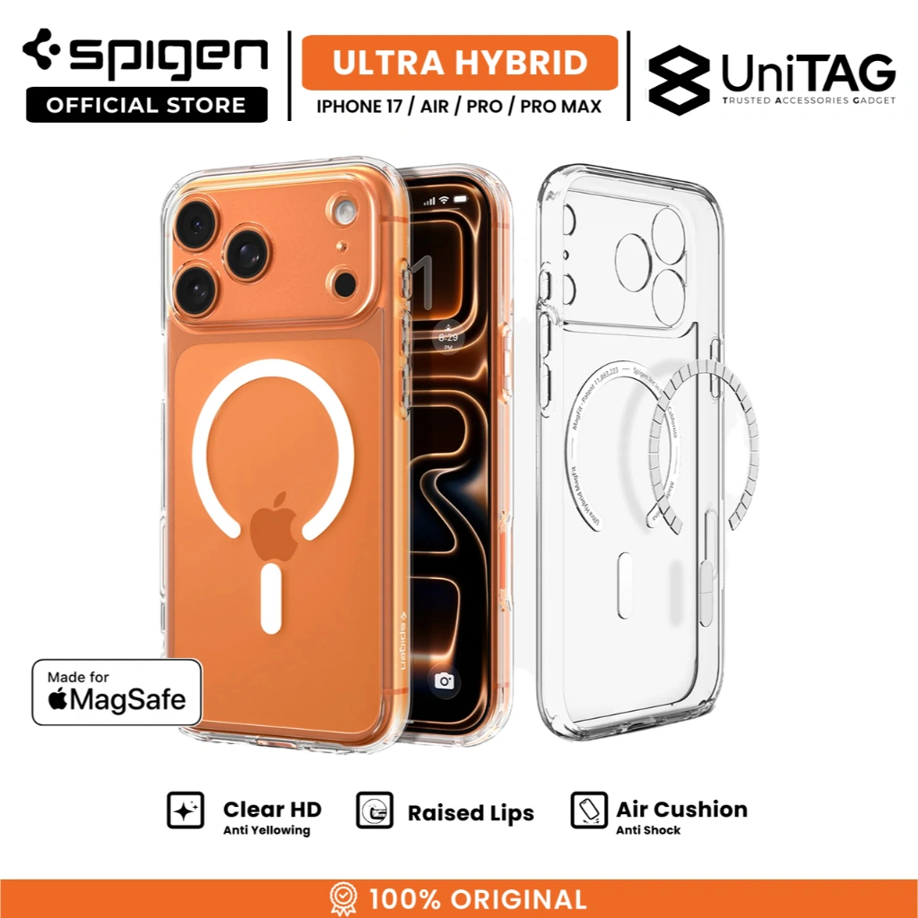 SPIGEN Case for iPhone 17 Pro Max Air Ultra Hybrid MagFit Magsafe Clear Matte Slim Anti Crack Shock Casing