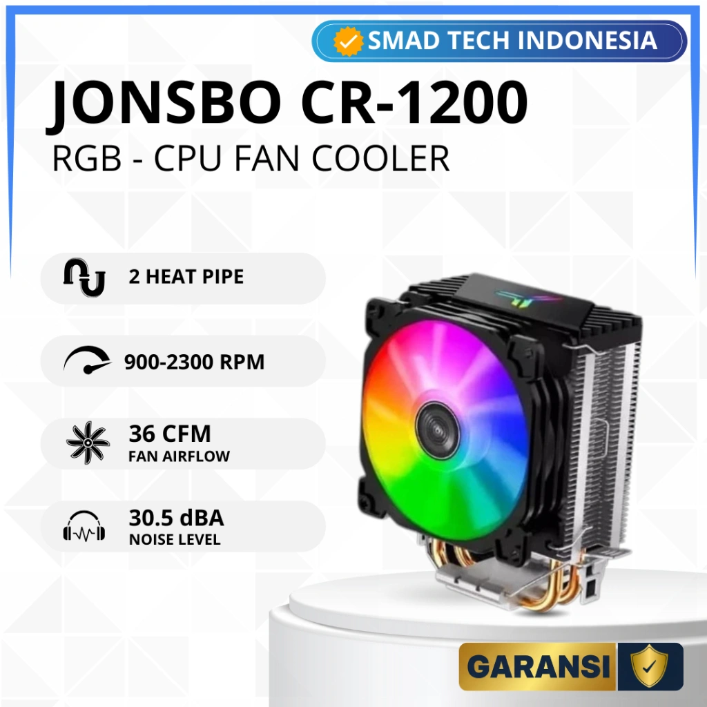 Jonsbo CR1200 CPU FAN COOLER HSF RGB PROCESSOR CR 1200 FAN COOLING
