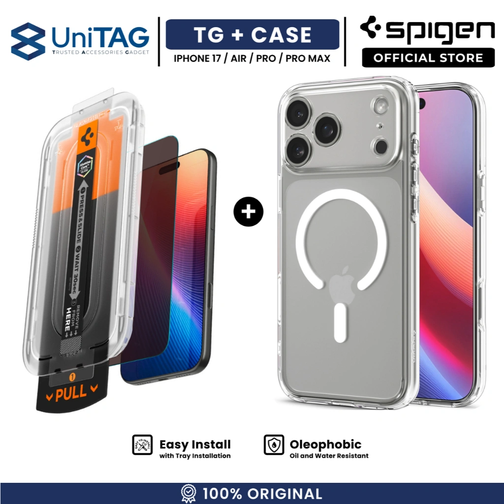 Case for iPhone 17 Pro Max Air SPIGEN Ultra Hybrid MagFit Magsafe Clear Matte Slim Anti Crack Shock Casing by UniTAG