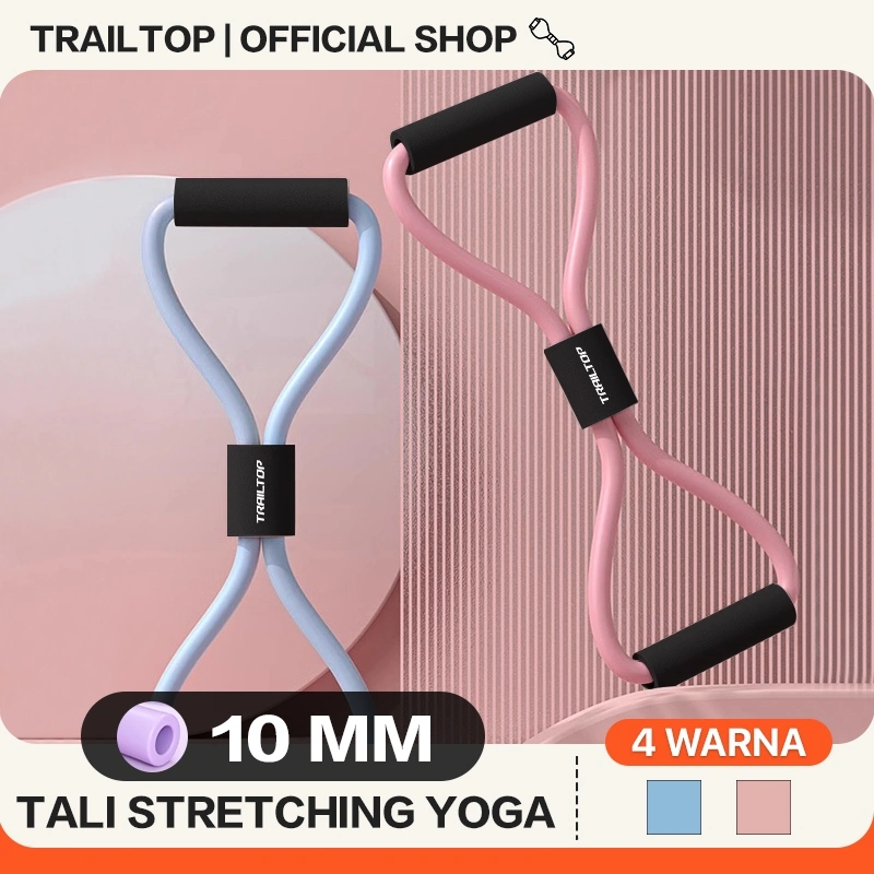 Trailtop Tali Stretching Karet Gym Alat Olahraga Di Yoga Resistance Band Alat Olahraga Di Rumah