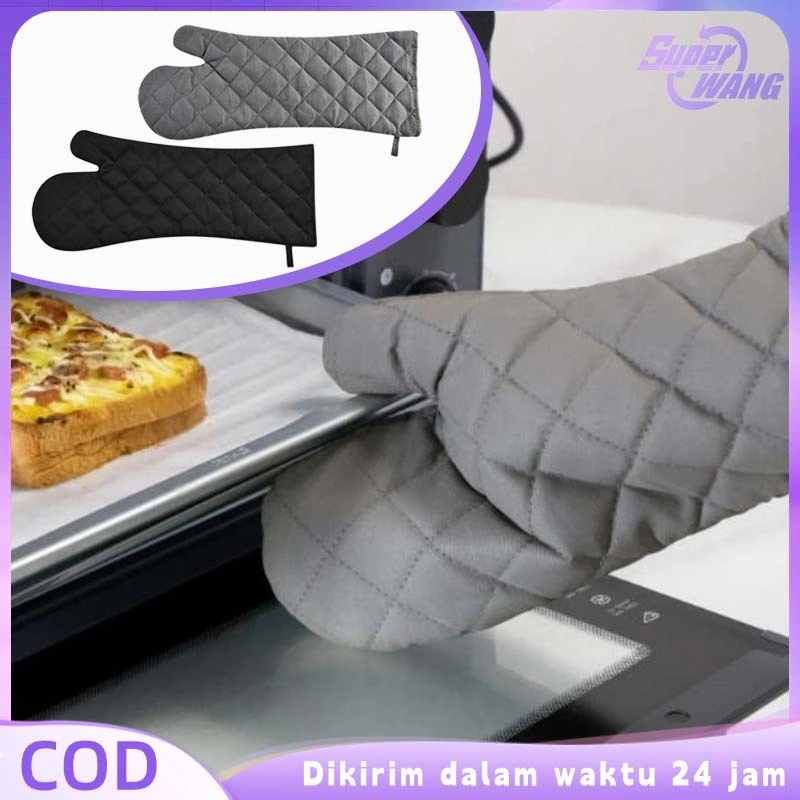 45cm Hand Glove Oven Anti Panas Hand Glove Oven Anti Panas Sarung Tangan Microwave Sarung Tangan Baking Anti Panas