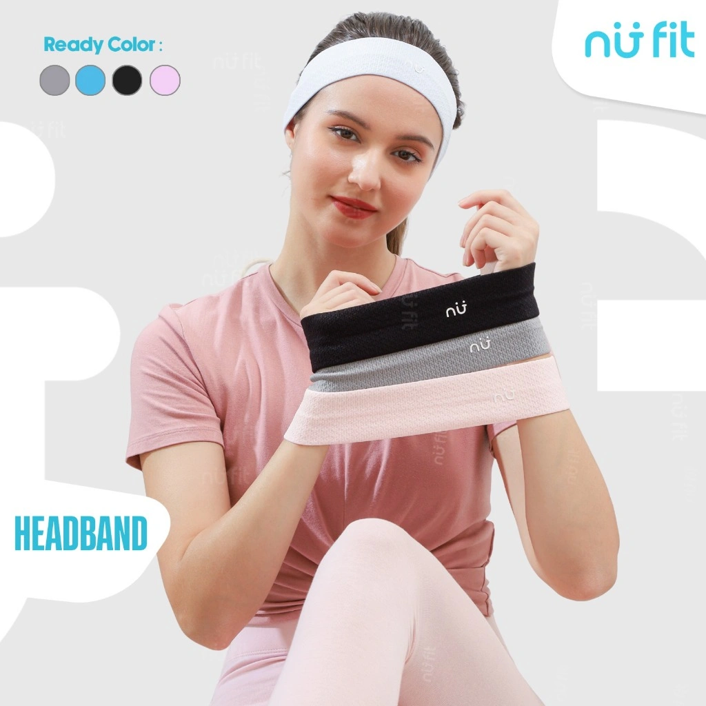 Nu Fit - Headband yoga / bandana olahraga / Headband Olahraga Pria / Headband Olahraga Wanita / Hairband / Bando Kain /. Head Band