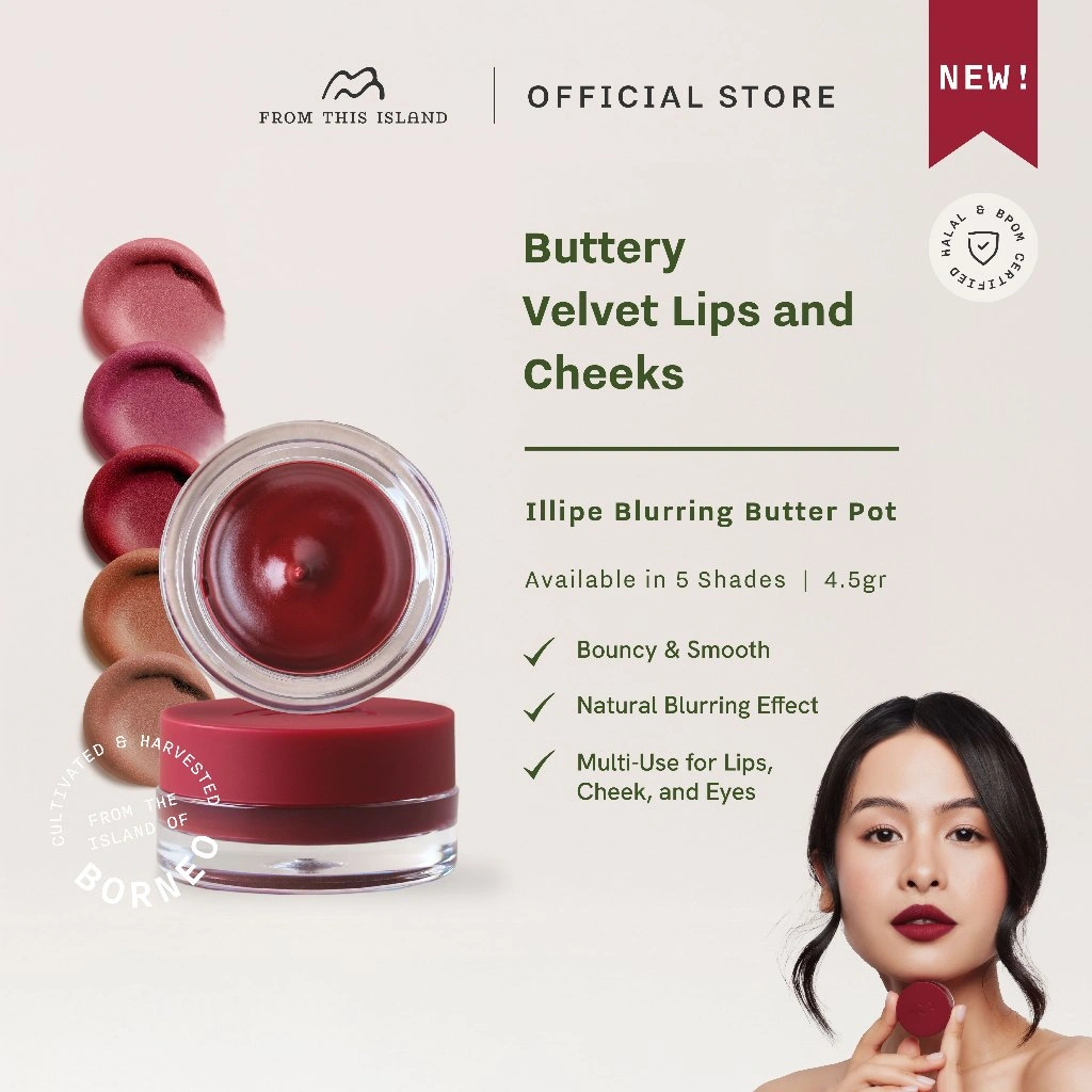 From This Island Illipe Blurring Butter Pot | Lip Cream, Blush & Eyeshadow Tahan Lama
