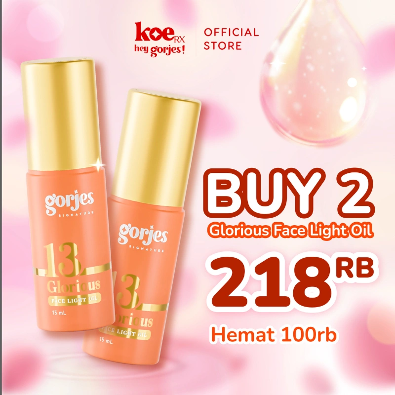 [ISI 2] KOErx | Gorjes Glorious 13 - Glowing Serum - Face Light Oil 15 mL - Skin Booster, Kulit Kusam, Anti Aging, Kulit Berminyak