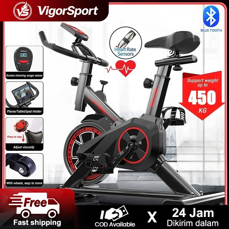 Spinning bike Sepeda statis peralatan fitness dalam ruangan yang sangat tenang / Alat Fitness Spinning Bike Sepeda Statis Sepeda Fitness