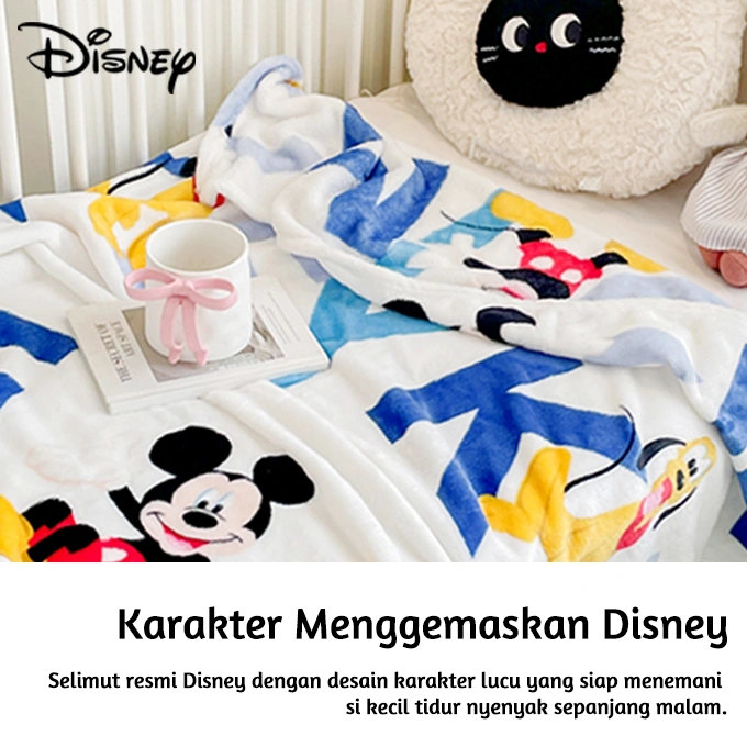UNITWO KIDDY CLOUD BLANKET [SELIMUT ONLY] Ukuran 100 x 150cm - Selimut Tidur Anak Motif Tokoh Kartun Populer Lucu Unik Menggemaskan– Lembut & Hangat