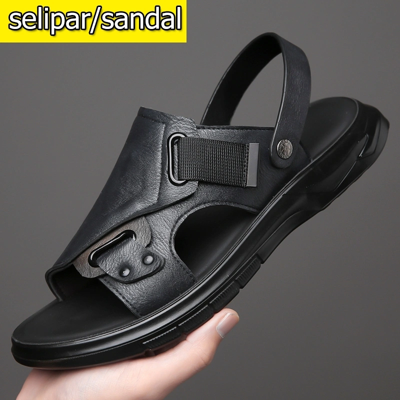 Sandal Pria Selop Slip On Casual Anti Selip - Nyaman & Praktis