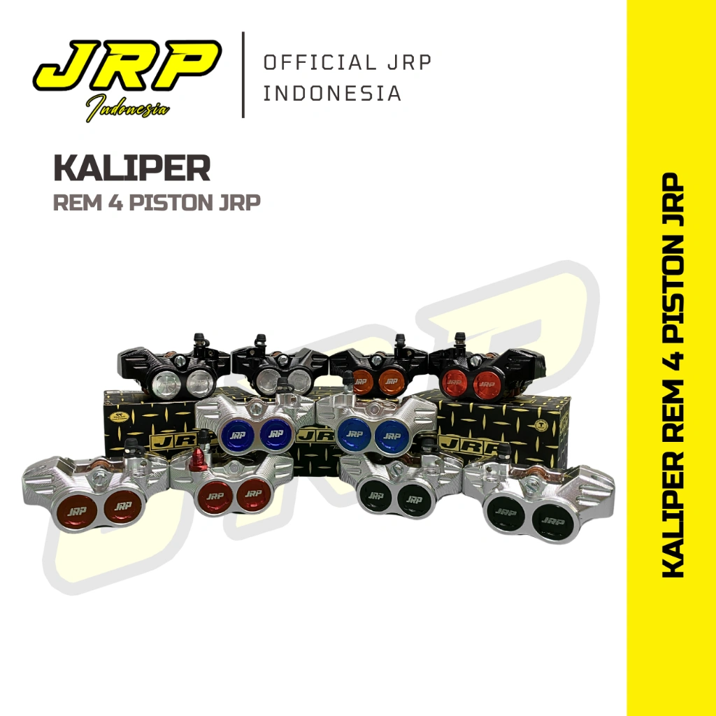 JRP - Kaliper Formula 4 Piston Kanan Kiri Full CNC Motor Universal/ Kaliper 4P Depan Belakang