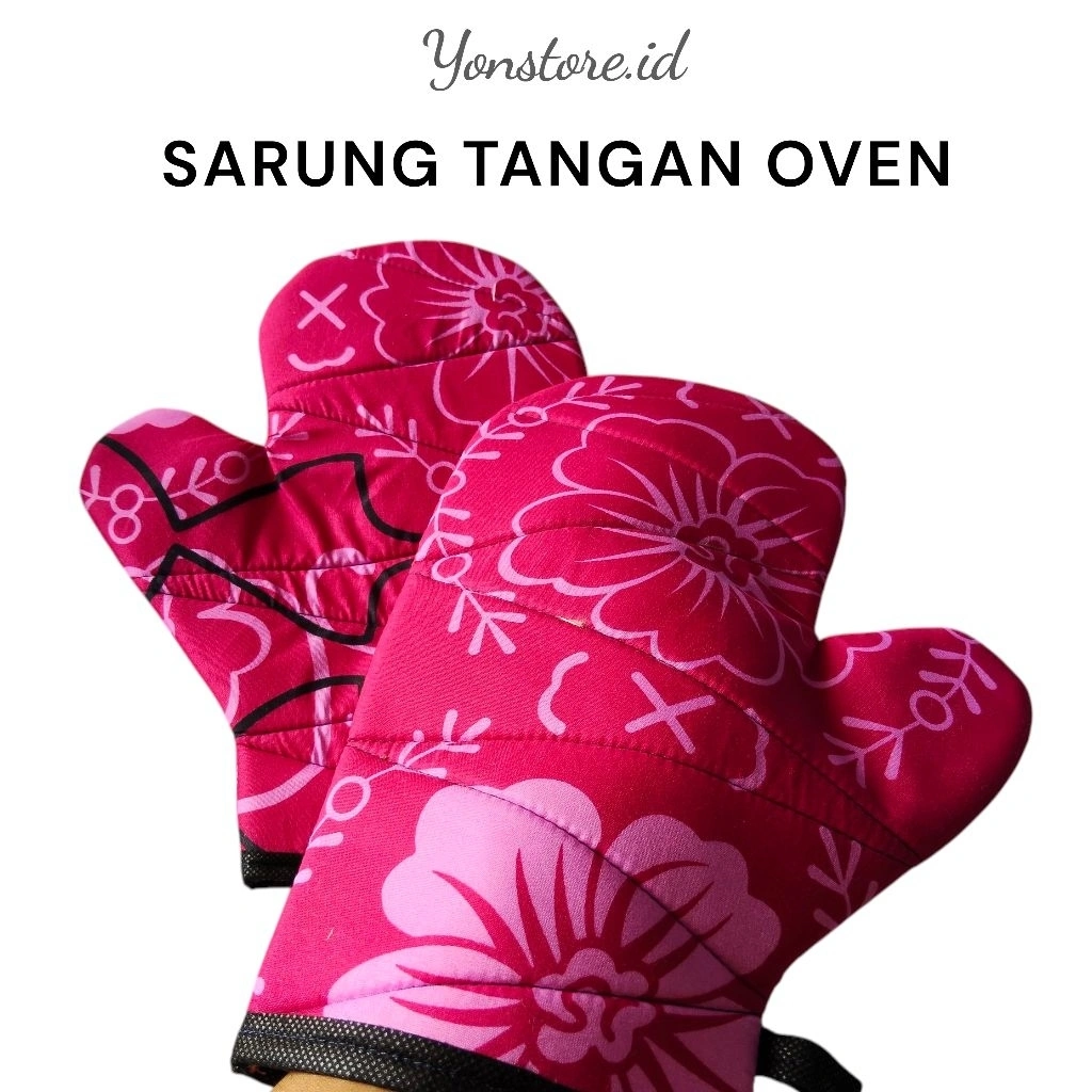 SARUNG TANGAN, sarung tangan Oven 1 pasang tahan panas sarung tangan masak alas panci oven cempal lap cempal tebal pegangan teplon peindung tangan alat dapur sarung tangan anti panas katel pemanggang