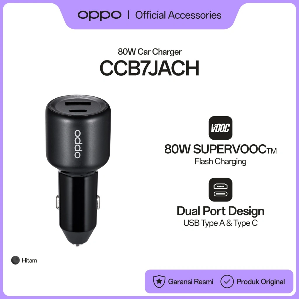 OPPO 80W Car Charger CCB7JACH