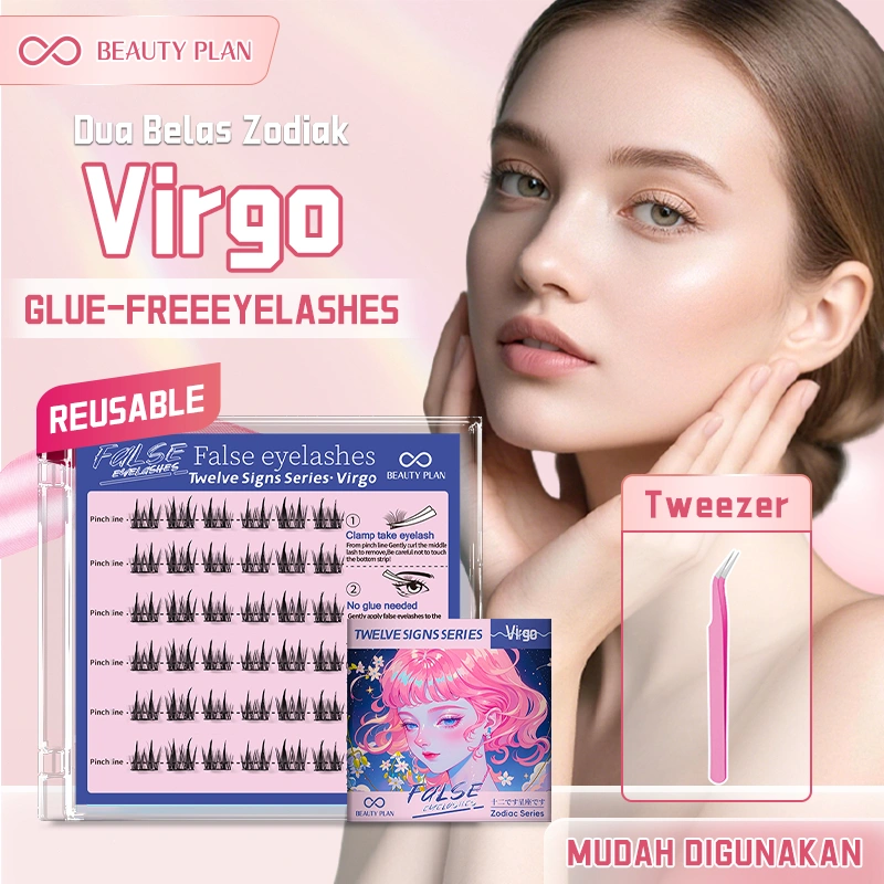 Beauty Plan Bulu Mata Palsu Tanpa Lem Virgo Bulu Mata Extension Mata Bulu Mata Super Natural