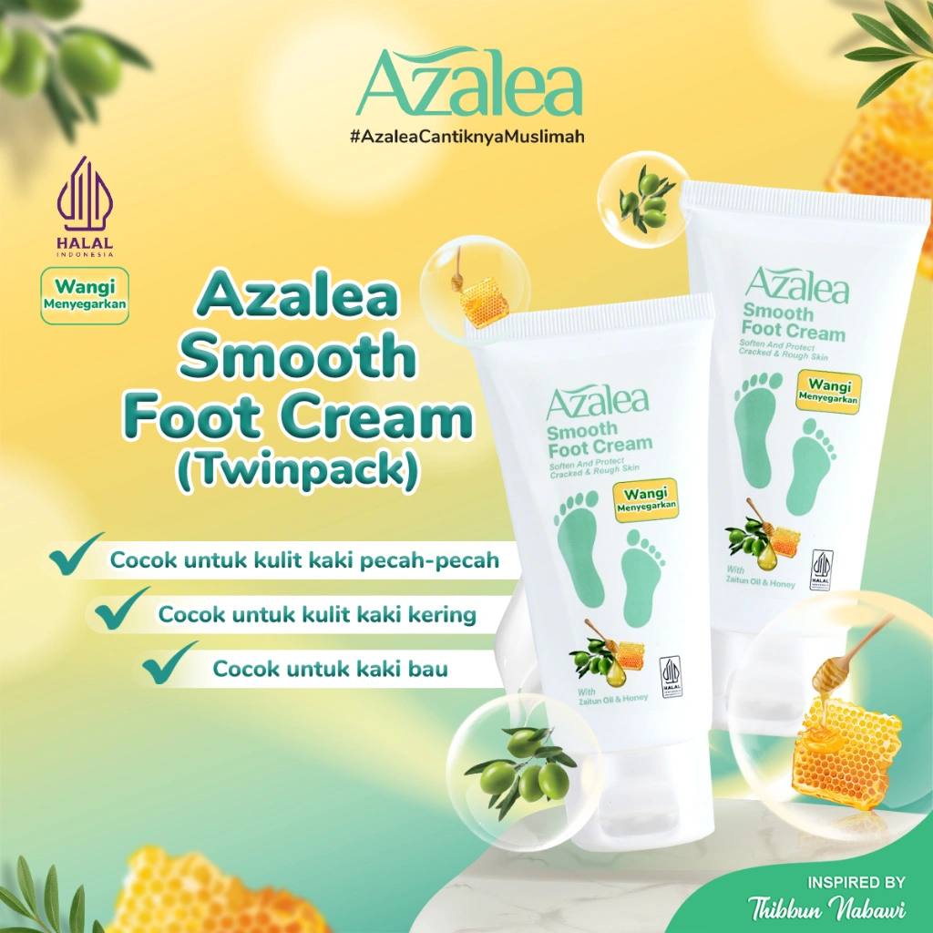 Twinpack Azalea Smooth Foot Cream - Krim Pelembut Kaki