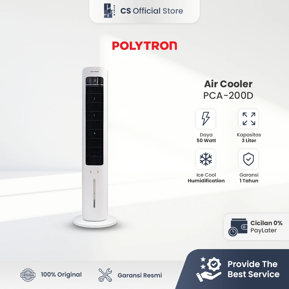 POLYTRON Air Cooler PCA 200D Tangki 3L Penyejuk Ruangan