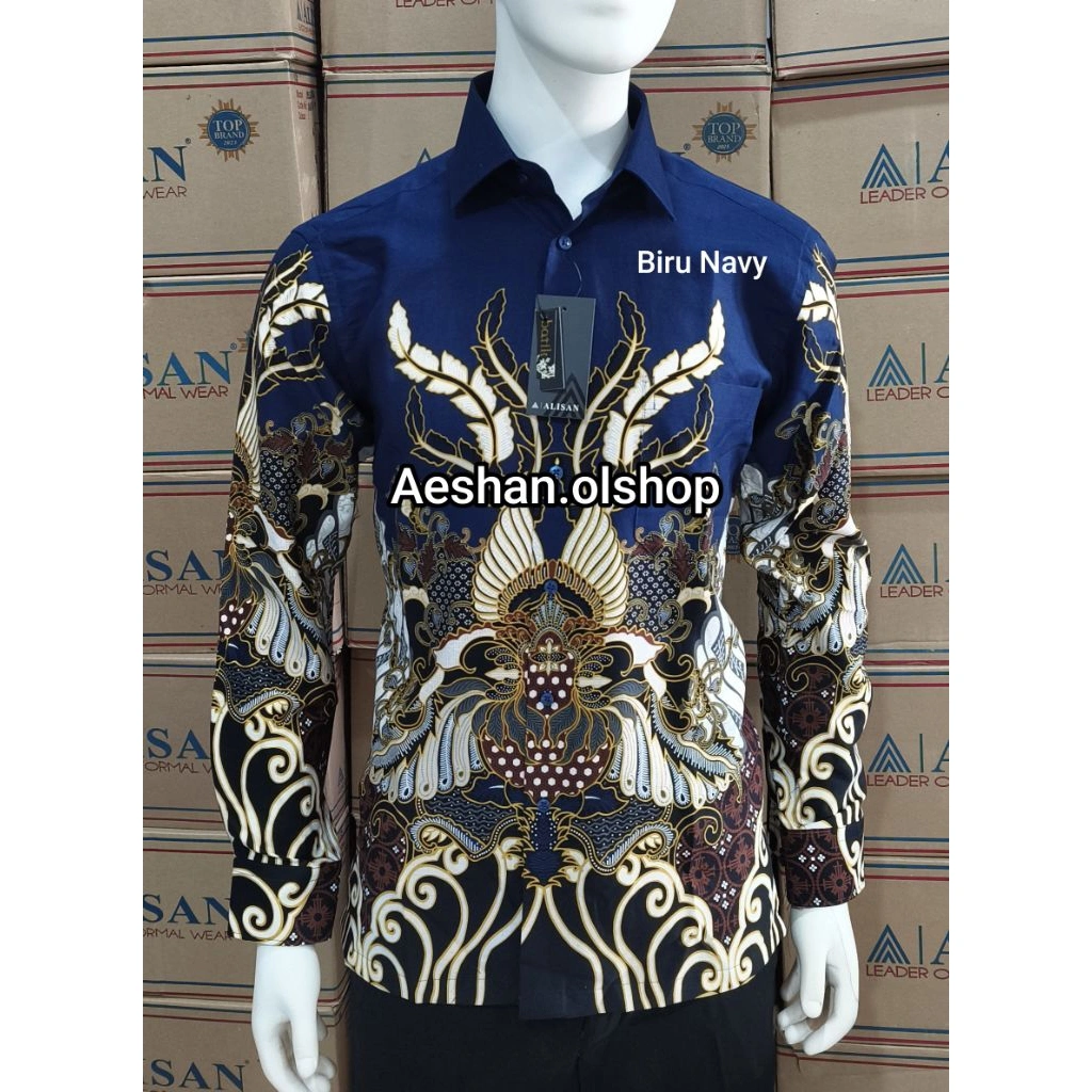 Alisan Kemeja Batik Printing SLIMFIT Panjang