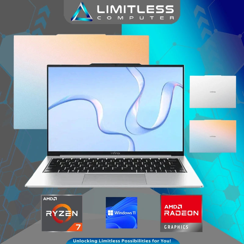 Infinix XBOOK B14 AMD Ryzen 7 7735HS 16GB 512GB 14" WUXGA IPS Radeon 680M Win 11 Laptop Ultrabook