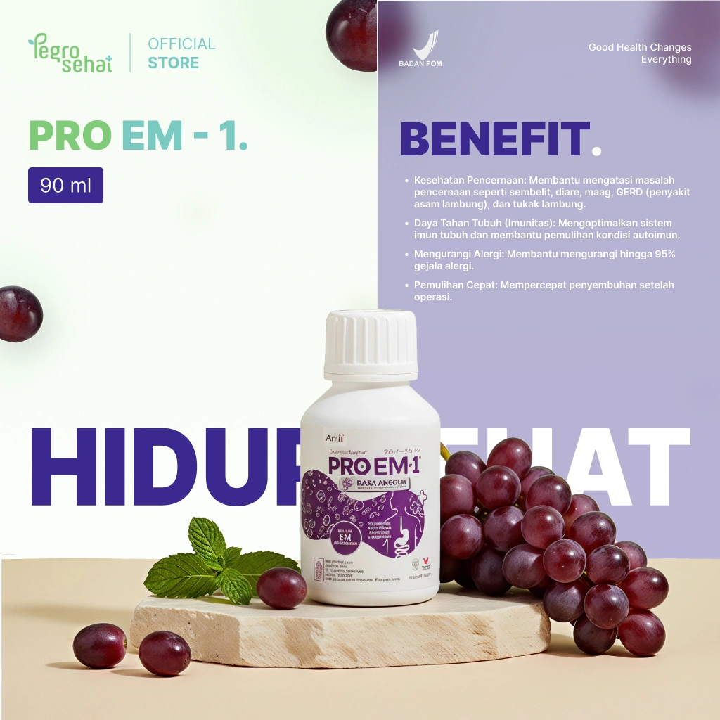 PRO EM1 90ml | Suplemen Probiotik I Original 100%