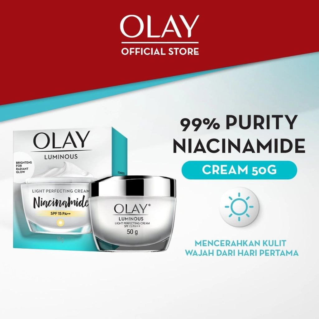 Olay Luminous Light Perfecting SPF 15 Niacinamide Day Cream Skincare Antiaging 50gr