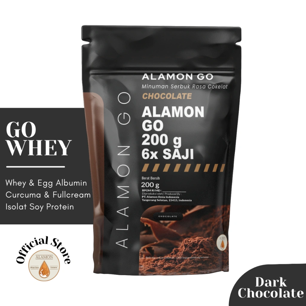 Minuman dengan Whey Protein Concentrate - 6x Minum | Alamon GO | Kombinasi Whey + Egg Albumin + Temulawak | Favorit GYM