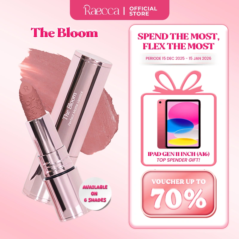 [New Launching] Raecca The Bloom Perfect Matte Lipstick - Lip Matte