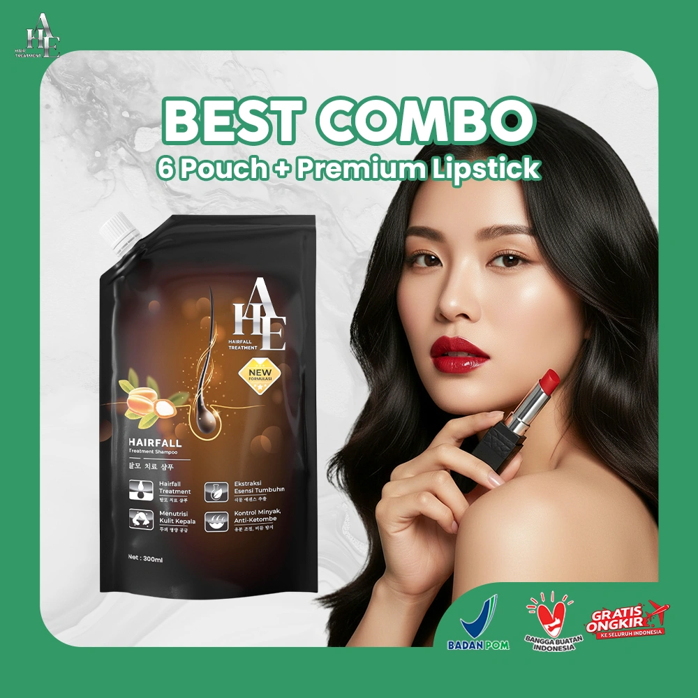 AHE Hair Fall Treatment Shampoo Refill 300 ML | Shampoo Rambut Rontok Dan Anti Ketombe |